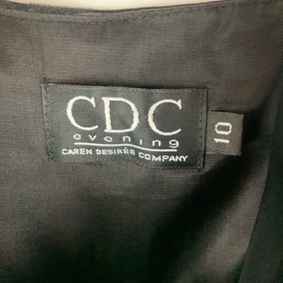 CDC Evening women's black long gown, needs work 10 - Picture 6 of 8